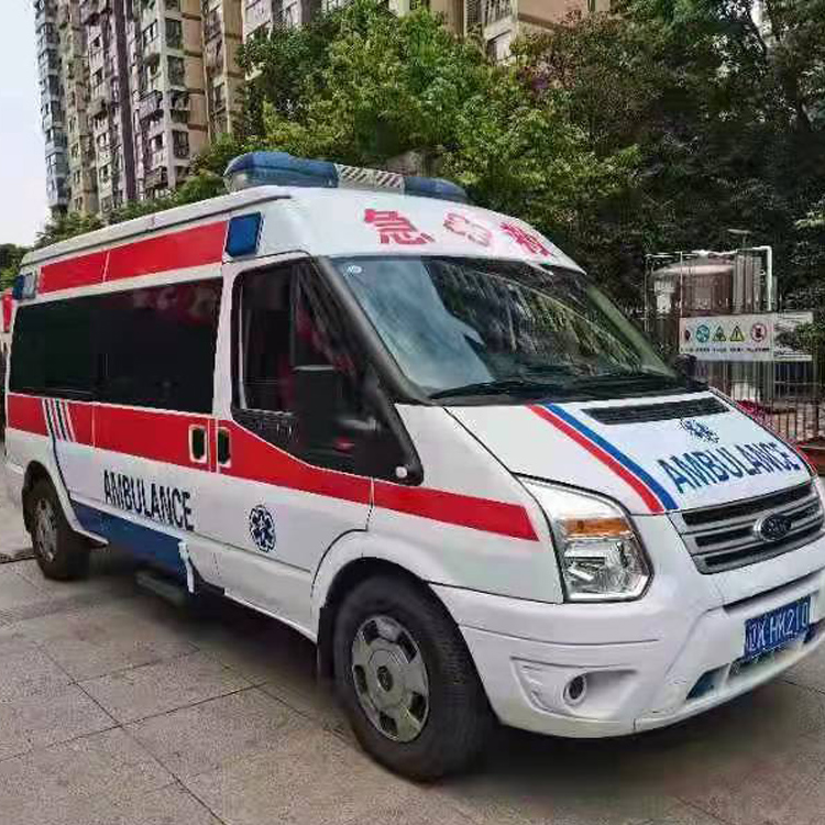 溪湖长途救护车护送病人返乡